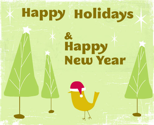 Children's Drawing Style Holiday Cards