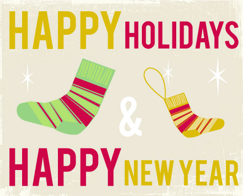 Children's Drawing Style Holiday Cards